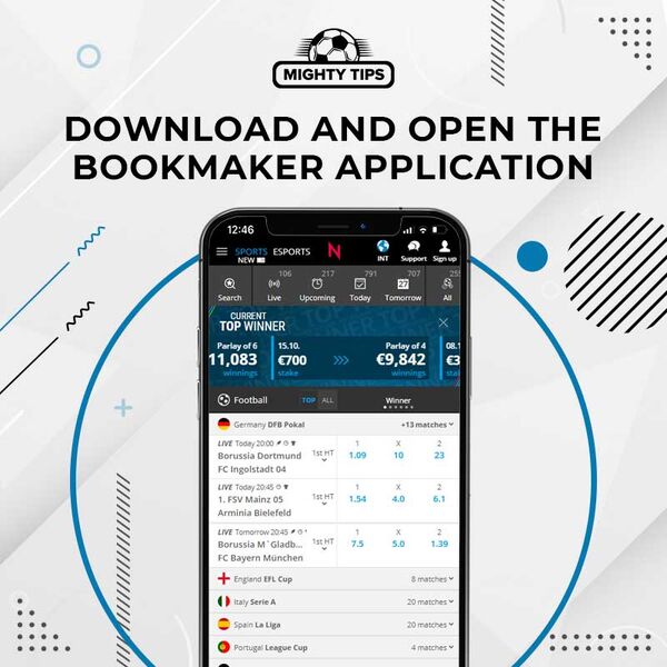 Download the bookmaker application