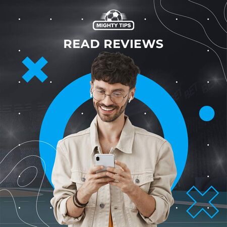 Man reading reviews