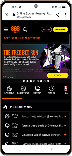 NBA Betting App – 888sport