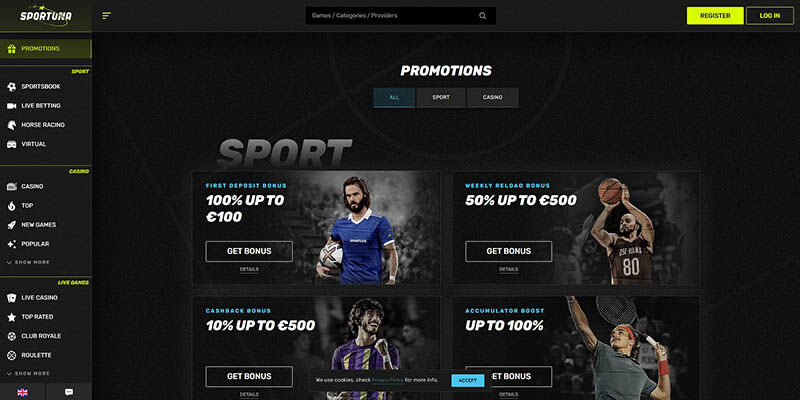 #5 New NHL betting site – Sportuna