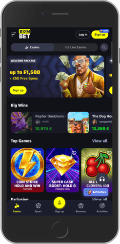 Image of casino app for BDMBet