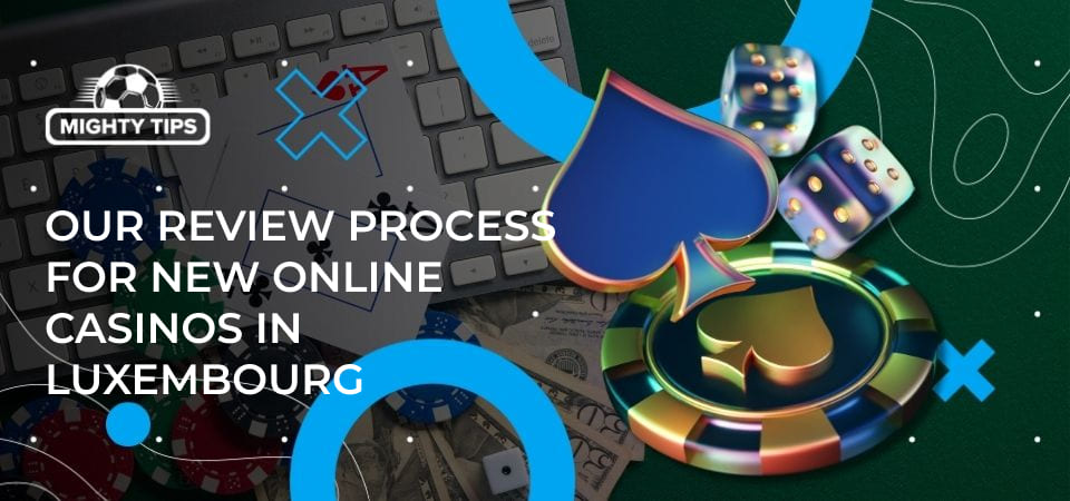 Graphics for the section Our review process for new online casinos in Luxembourg