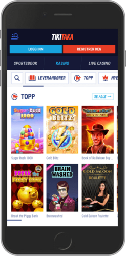 Screenshot of Tikitaka live casino page