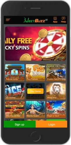 Screenshot of JeetBuzz live casino page