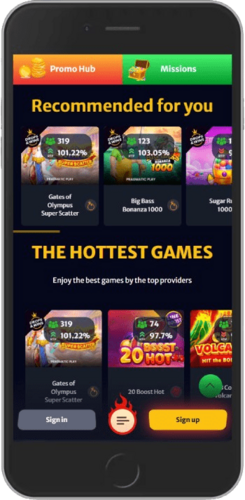 Screenshot of Hellspin live casino page