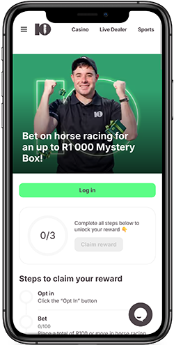 Bet on horse racing for up to R1,000 Mystery Box!