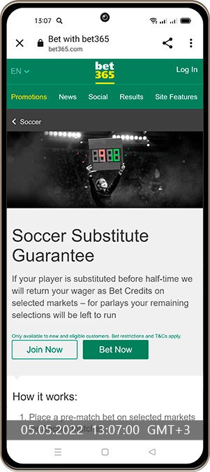 Soccer Substitute Guarantee
