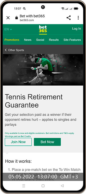 Tennis Retirement Guarantee