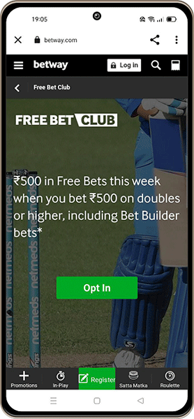 Betway Free Bet Club