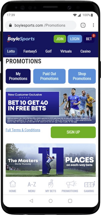 Boylesport Welcome Bonus