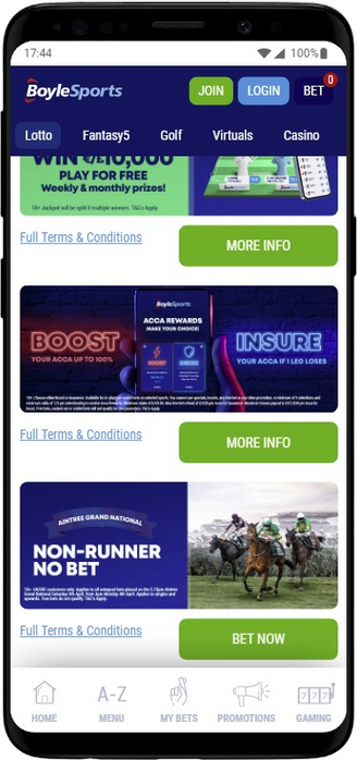 Boylesport Boost your Acca 100%