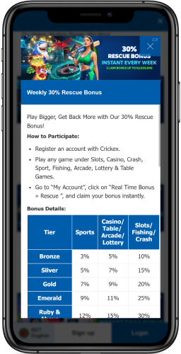 Image of Crickex Rescue Bonus
