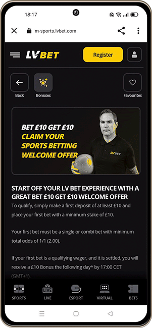 LV BET Welcome Offer