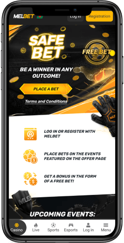 Screenshot of Safe Bet promotion