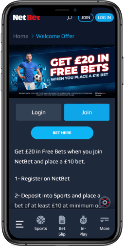 Get a £20 in Free Bets