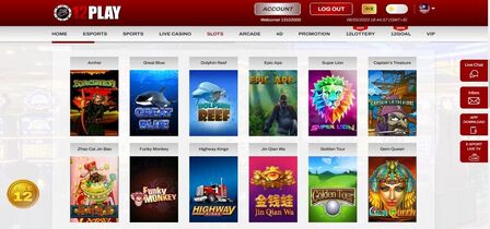 Screenshot of the 12Play casino page