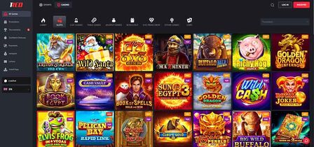 Screenshot of the 1Red casino page