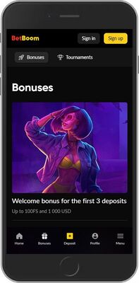 Betboom promo page