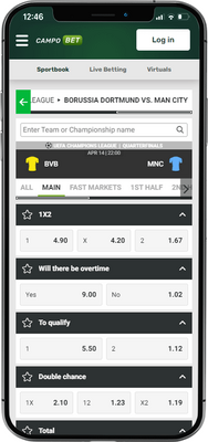 Campobet sportsbook page