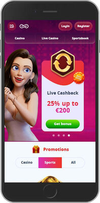 Casinoinfinity promo page