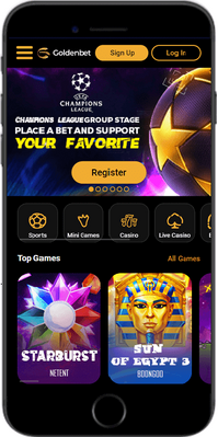 GoldenBet main page