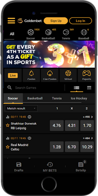 GoldenBet sport page