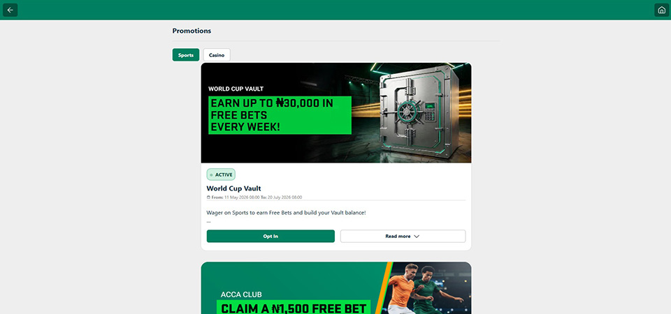 Screenshot of the JumboBet promo page