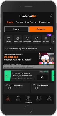 LiveScoreBet home page