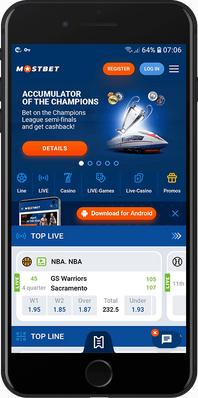 Mostbet mobile homepage