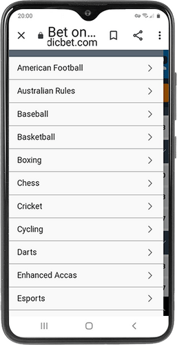 list of different sports
