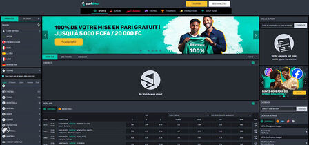Screenshot of the Paridirect Sportsbook LIVE page