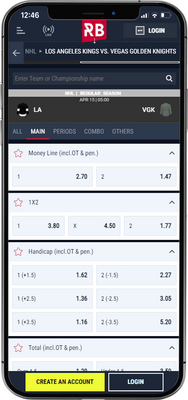 Rabona nhl mobile betting