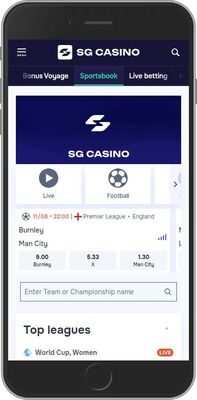 SG Casino sport page