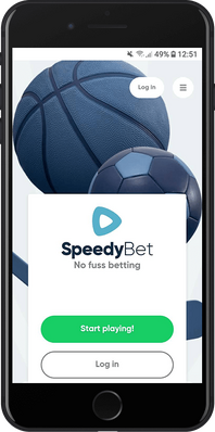 Speedybet login page on mobile