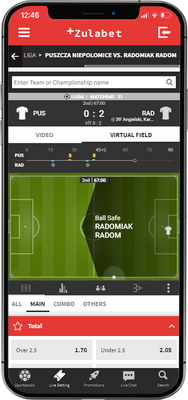 Zulabet mobile soccer betting