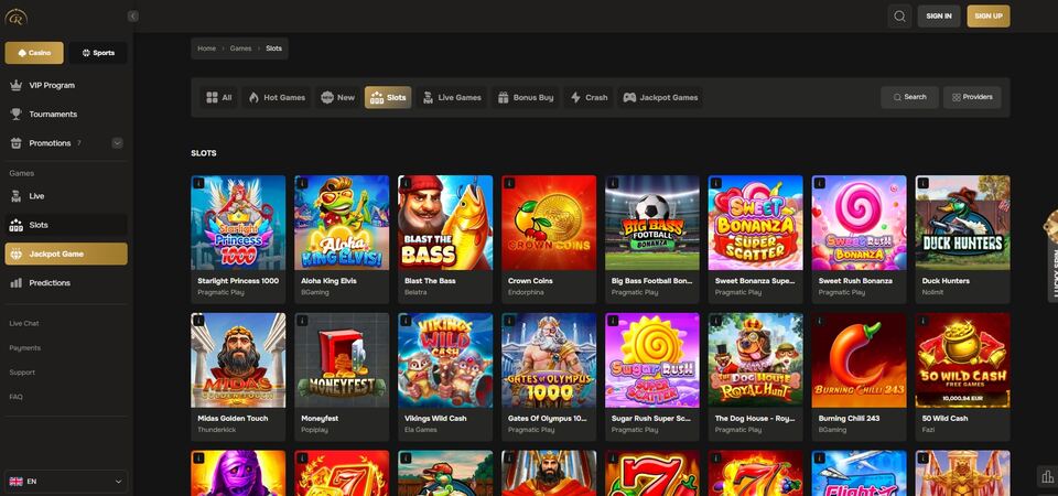 Screenshot of casino at Golden Ring