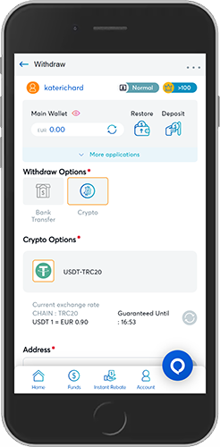 Mobile screenshot of the BK8 Payment methods page 3