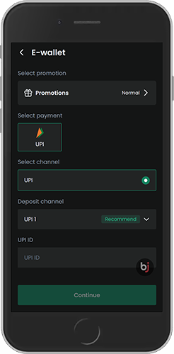 Mobile screenshot of the Baji paymets page 3