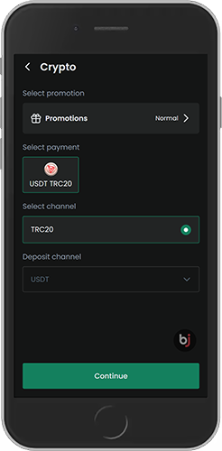 Mobile screenshot of the Baji payments page 4