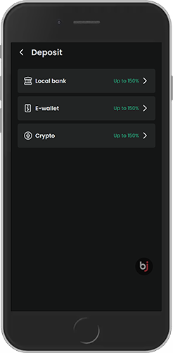 Mobile screenshot of the Baji paymets page 1