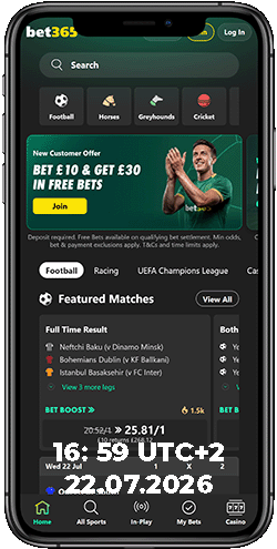Mobile Screenshot of bet365 sport page