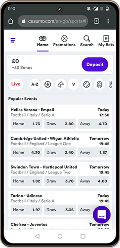 casumo football betting