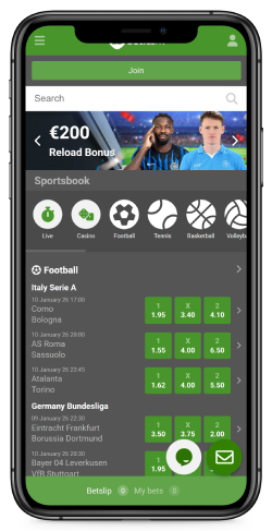 Mobile screenshot of the Lsbet main page
