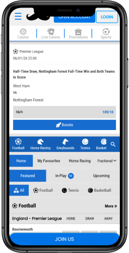 Mobile screenshot of the Mr. Play main page