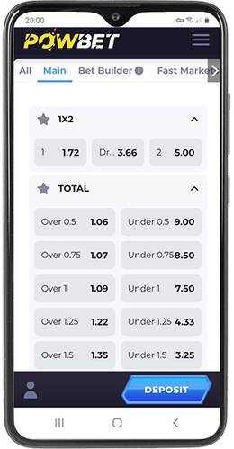 powbet betting options