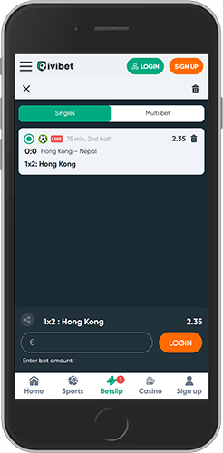 Mobile screenshot of the Ivibet sport page 2