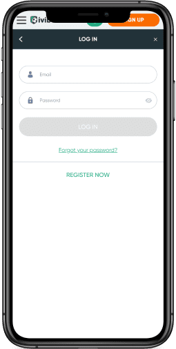 Screenshot of the Ivibet Login page