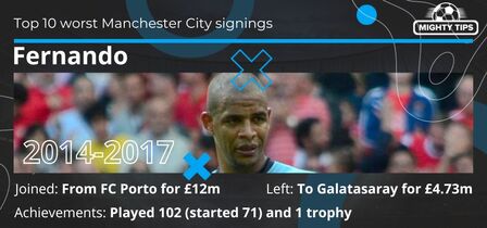 Fernando Manchester City stats