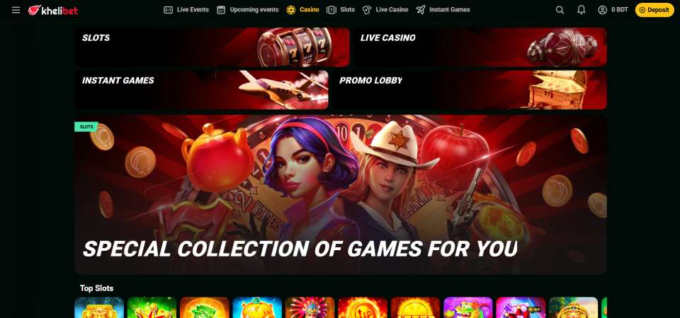 khelibet casino page screenshot