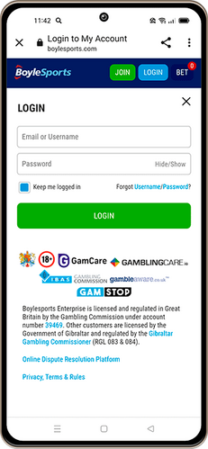 BoyleSports login